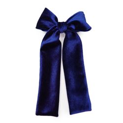 Sapphire Blue Velvet – Lady Hair Bow