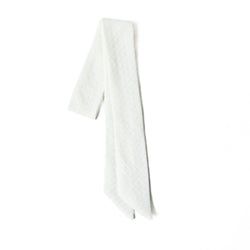Quilted White – Hair Sash