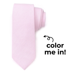 Coloring Ties – Light Pink