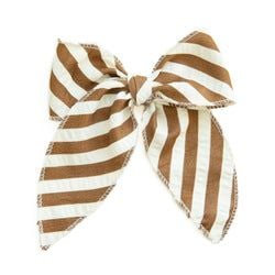 Russet Stripe – Darling Hair Bow