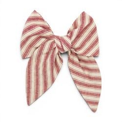 Cardinal Stripe – Darling Hair Bow