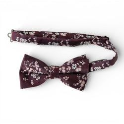 Sangria Floral – Men's Pre-tied Bow Tie