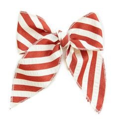 Scarlet Stripe – Darling Hair Bow