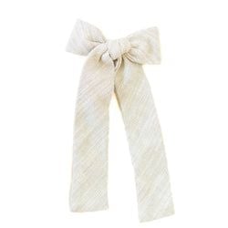 Parchment Tweed – Lady Hair Bow