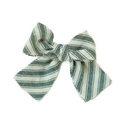 Juniper Stripe – Petite Hair Bow