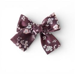 Sangria Floral – Petite Hair Bow