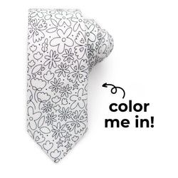 Coloring Ties – Rad Floral