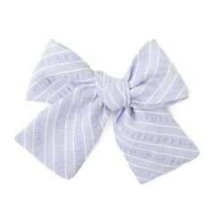Lavender Stripe – Petite Hair Bow