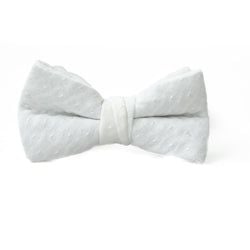 Quilted White – Bow Tie for Boys