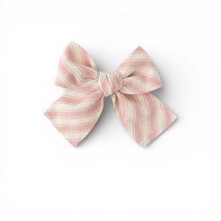 Peony Stripe – Petite Hair Bow