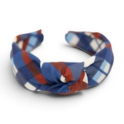 Americana Plaid – Knotted Headband