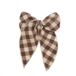 Fawng Gingham – Darling Hair Bow