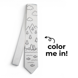 Coloring Ties – Mountain Scene