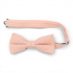 Coral Stripe – Men's Pre-tied Bow Tie