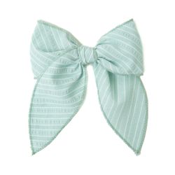 Mint Stripe – Darling Hair Bow
