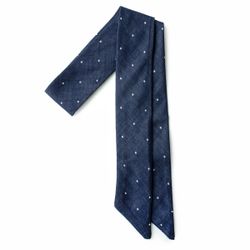 Navy Dot – Hair Sash