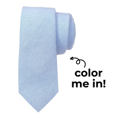Coloring Ties – Sky Blue