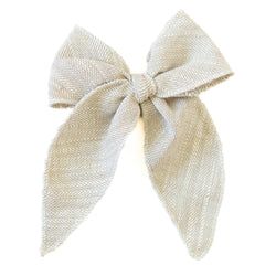 Parchment Tweed – Darling Hair Bow