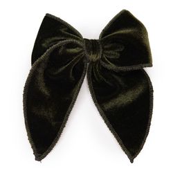 Olive Green Velvet – Darling Hair Bow