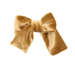 Gold Velvet – Petite Hair Bow