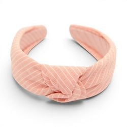 Coral Stripe – Knotted Headband