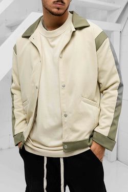 Khaki / White