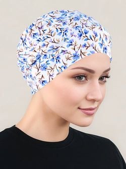 Color – Ivory Periwinkle Blue Floral