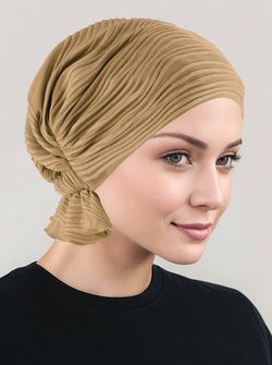 Beige Wave Micro Ruffle