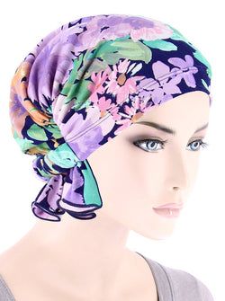 Color – Navy Lilac Floral