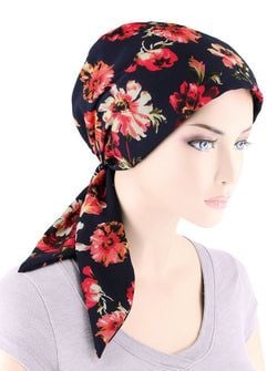 Color – Navy Red Floral