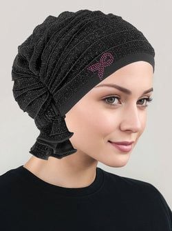 Ruffle Black w/Silver Shimmer