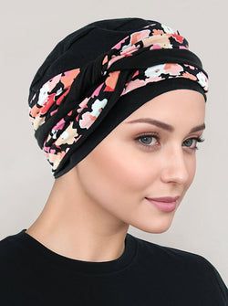 Black Pink Mod Floral