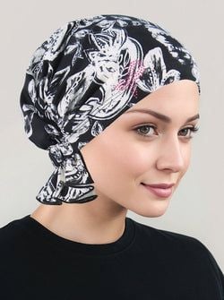 Color – Black and White Tropical Floral