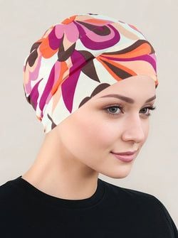 Color – Ivory Magenta Mod Floral