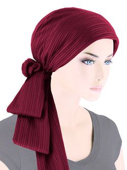 Color – Burgundy Ribbed