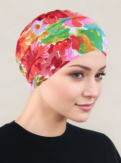 Color – Red Cream Floral