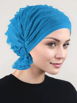 Ruffle Turquoise Blue