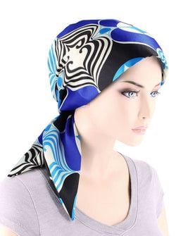 Color – Retro Royal Blue Geometric