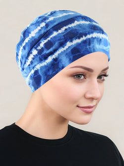Blue Tie Dye Stripe