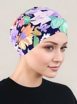 Color – Navy Lilac Floral