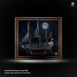 Premium Wood Frame for Lego 10365 Captain Jack Sparrow's Pirate Ship