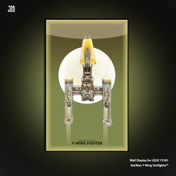 Wall frame for LEGO® UCS Star Wars™ 75181 Y-Wing Starfighter
