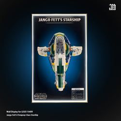 Wall frame for LEGO® Star Wars™ UCS 75409 Jango Fett's Firespray-Class Starship