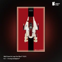 Display frame For LEGO® UCS Star Wars™ 75275 RZ-1 A-wing Starfighter