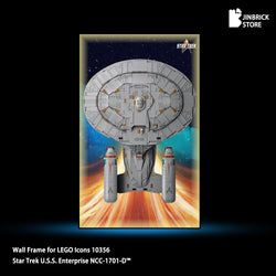 Display frame For LEGO® Icons 10356 Star Trek U.S.S. Enterprise NCC-1701-D™