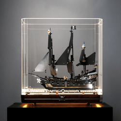 Premium】LED Display Case for LEGO 10365 Jack Sparrow’s Pirate Ship