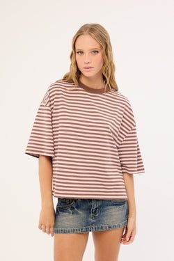 Chocolate Blush Stripe