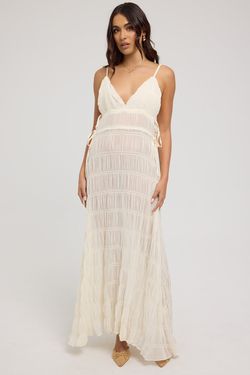 Sndys The Label La Louisiane Maxi Dress Blue  Universal Store