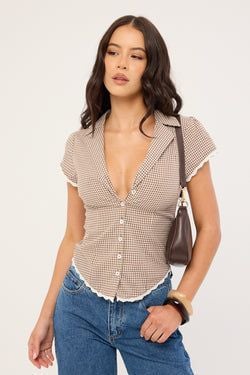 Brown Gingham