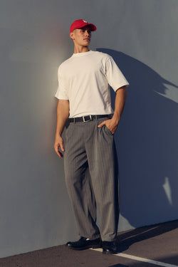Grey Pinstripe